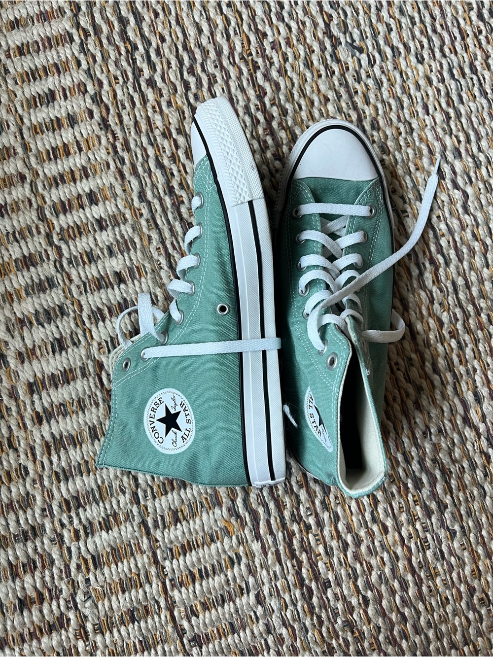 Converse men’s high top-mint green